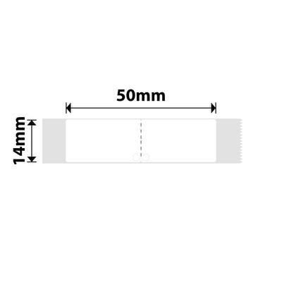 NIIMBOT - D Range - 14x50mm - White Jewellery Folding - 130 Labels