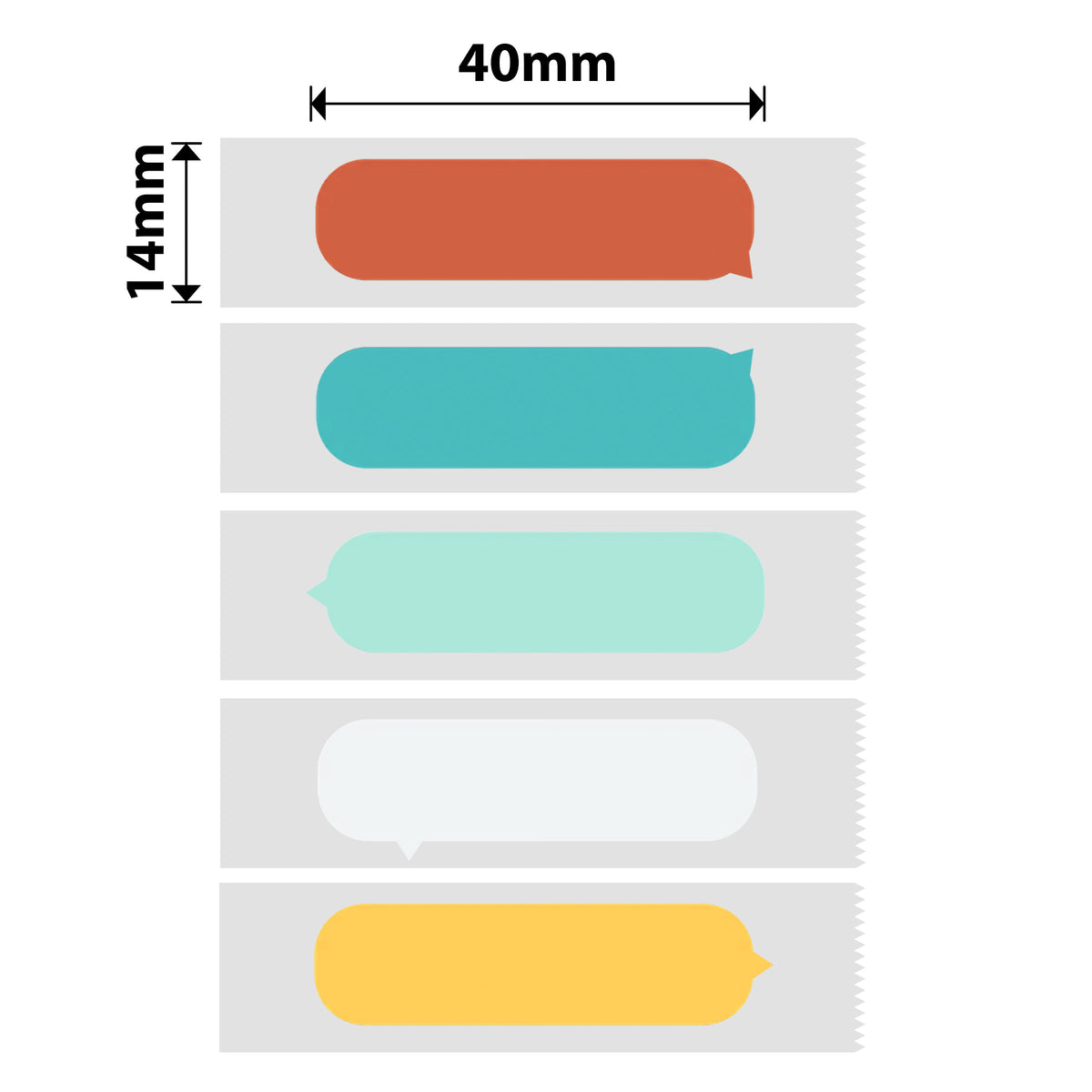 NIIMBOT - D Range - 14x40mm - Light Bubble - 155 Labels