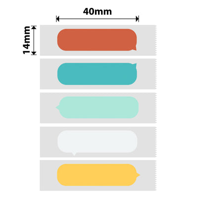 NIIMBOT - D Range - 14x40mm - Light Bubble - 155 Labels
