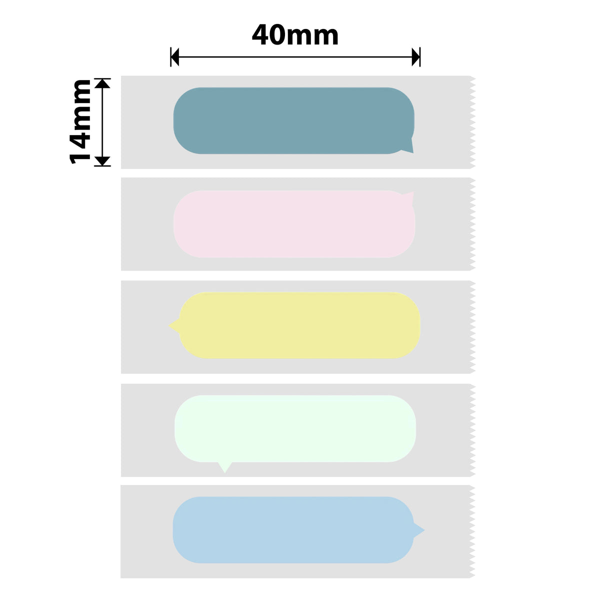 NIIMBOT - D Range - 14x40mm - Bubble B - 160 Labels