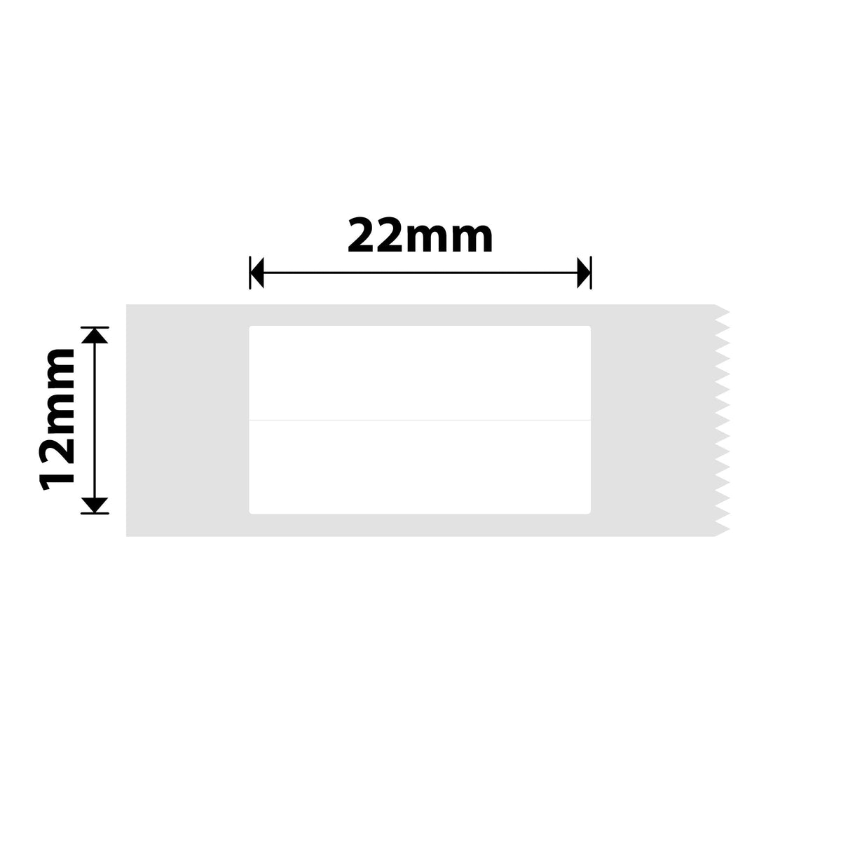 NIIMBOT - D Range - 6x22mm/2L - White - 500 Labels