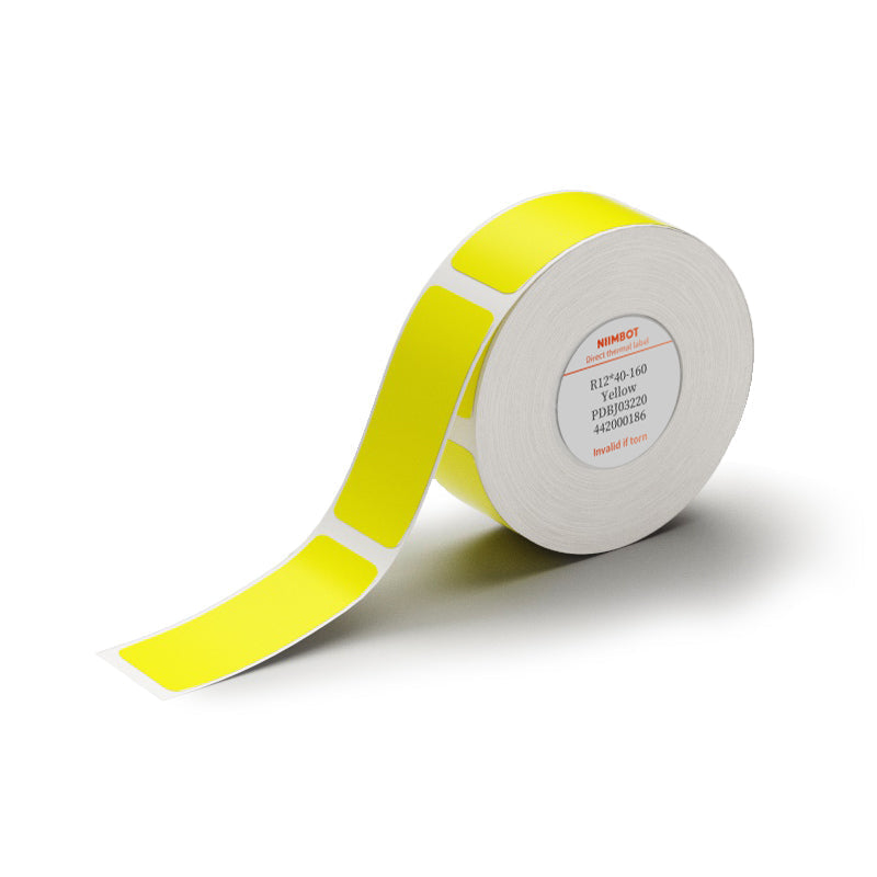 NIIMBOT - D Range - 12x40mm - Yellow - 155 Labels