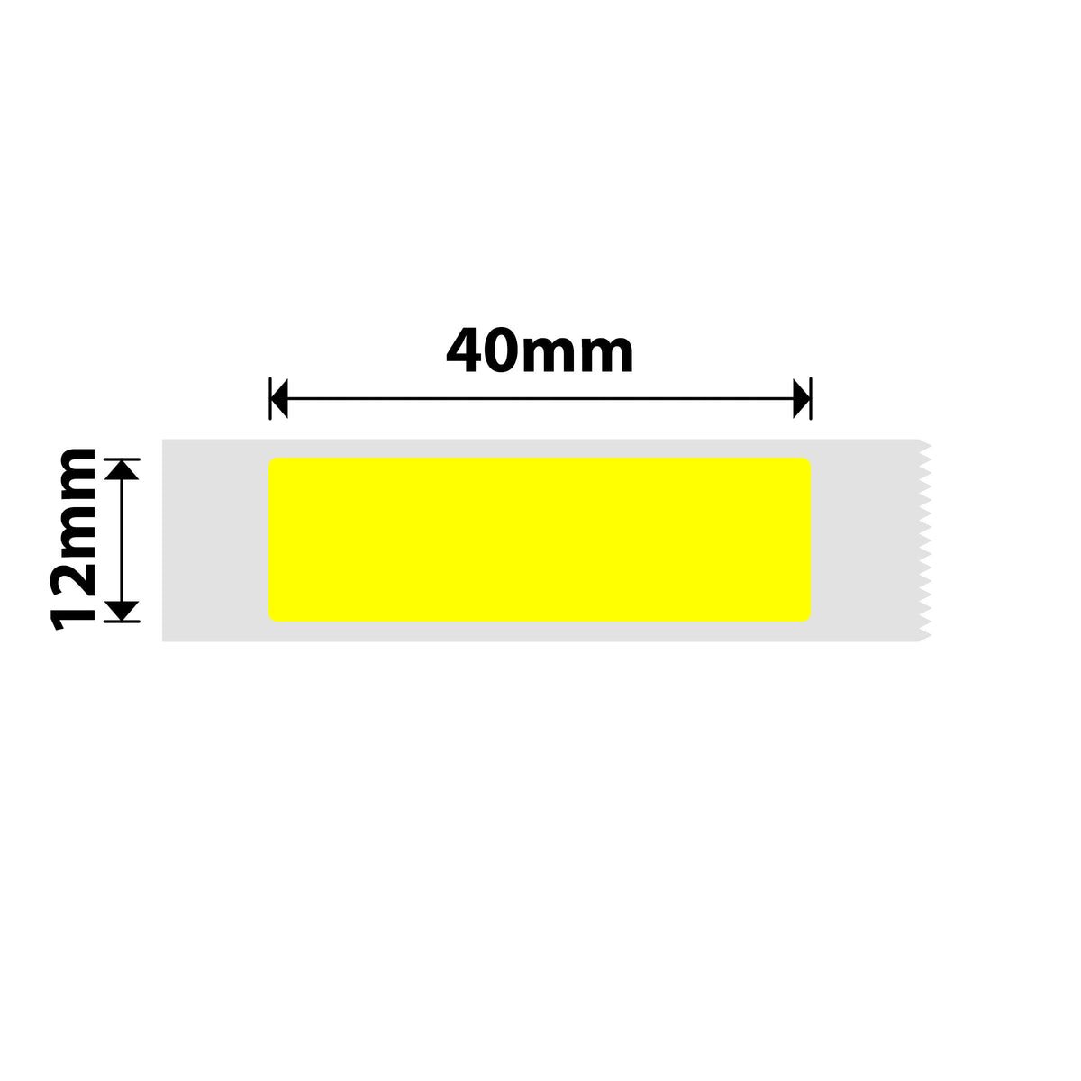 NIIMBOT - D Range - 12x40mm - Yellow - 155 Labels