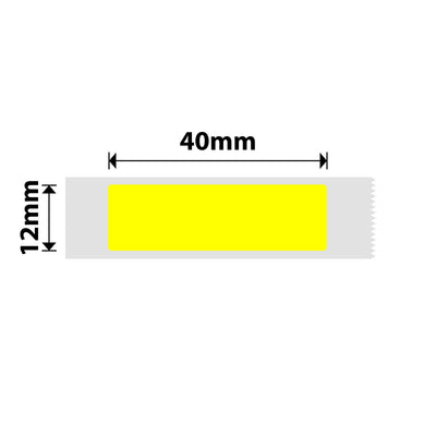 NIIMBOT - D Range - 12x40mm - Yellow - 155 Labels
