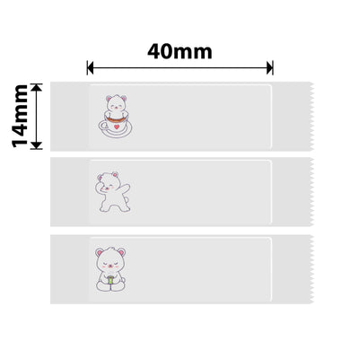 NIIMBOT - D Range - 14x40mm - Lazy Bear - 160 Labels