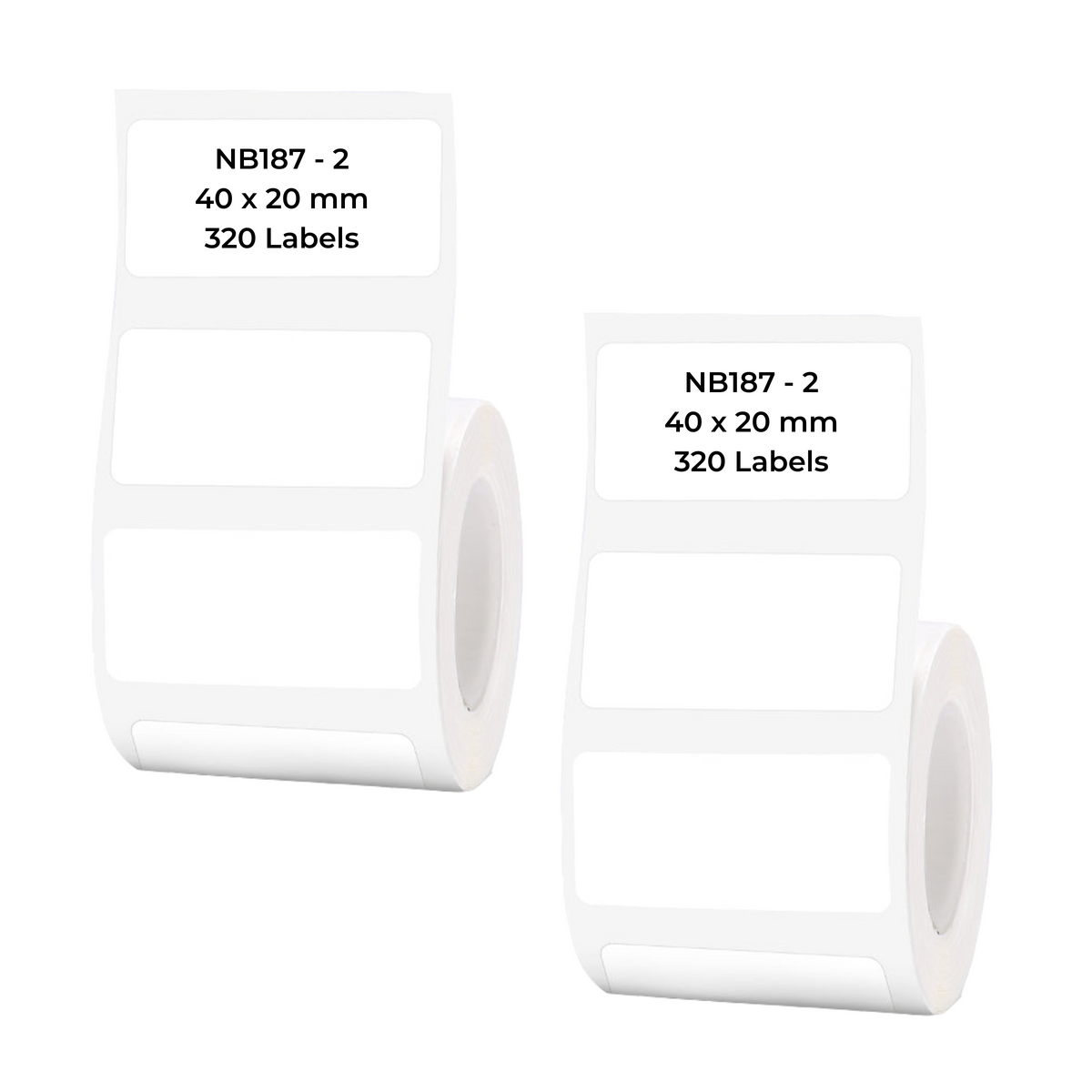 NIIMBOT - B Range - 40x20mm - White - 320 Labels