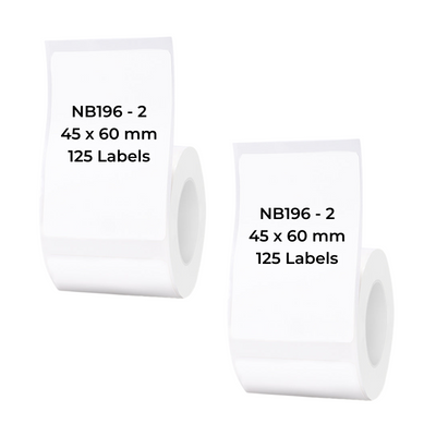 NIIMBOT - B Range - 45x60mm - White - 125 Labels