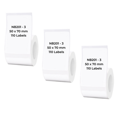 NIIMBOT - B Range - 50x70mm - White - 110 Labels