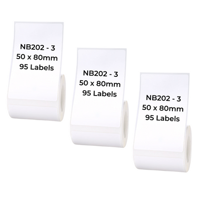NIIMBOT - B Range - 50x80mm - White - 95 Labels