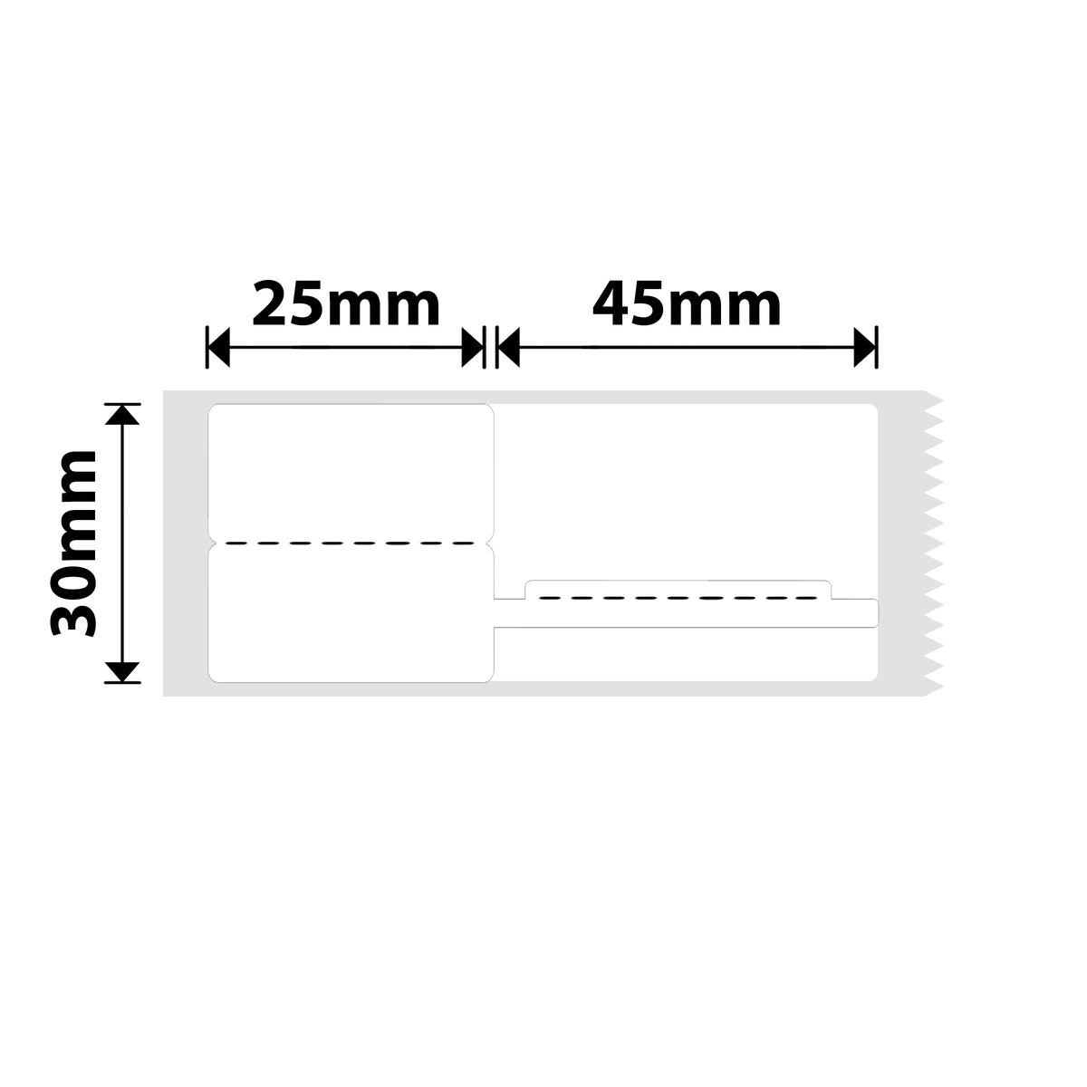 NIIMBOT - B Range - 30x70mm - White Cable - 100 Labels
