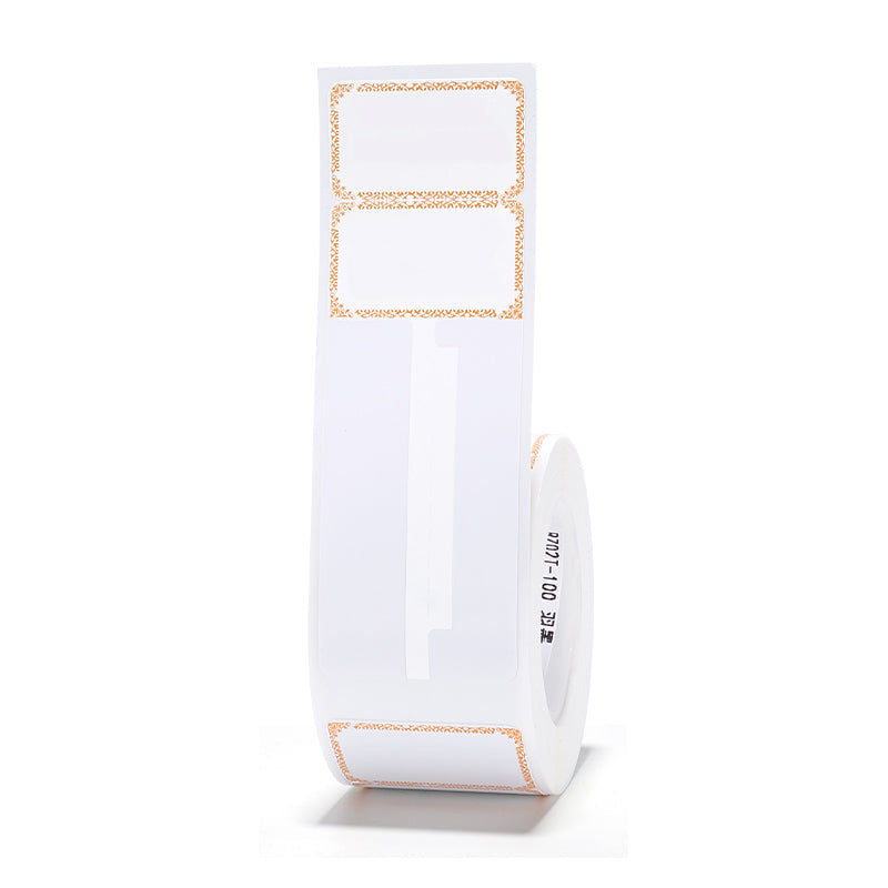 NIIMBOT - B Range - 25x75mm - Orange Border Jewellery - 100 Labels