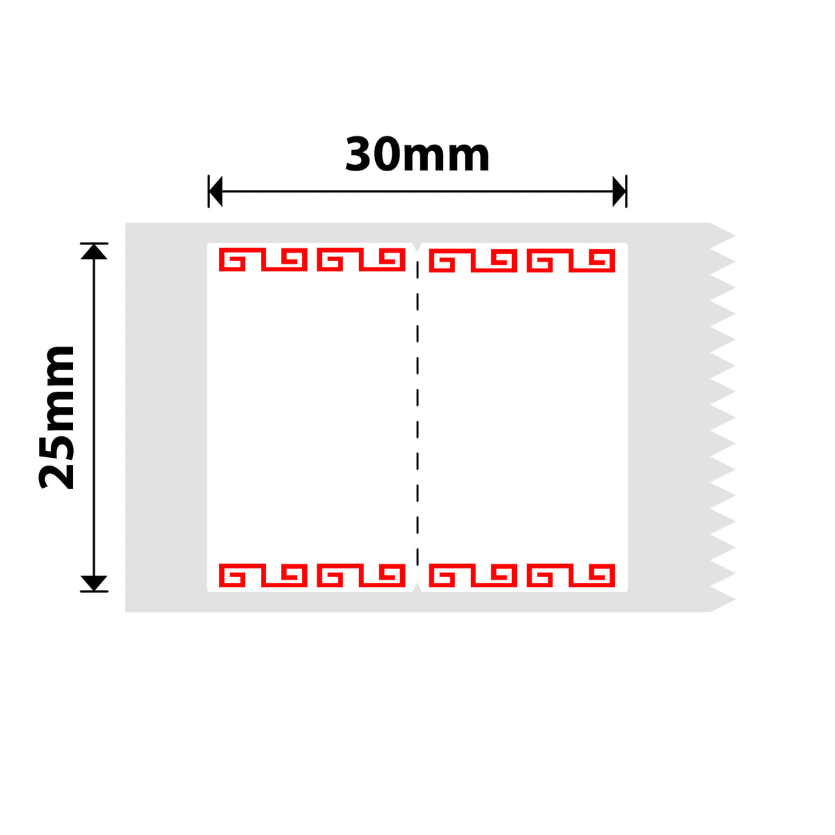 NIIMBOT - B Range - 25x30mm - Azalea Red - 230 Labels