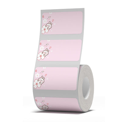 NIIMBOT - B Range - 40x20mm - Pink Rabbit - 320 Labels