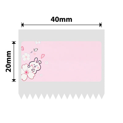 NIIMBOT - B Range - 40x20mm - Pink Rabbit - 320 Labels
