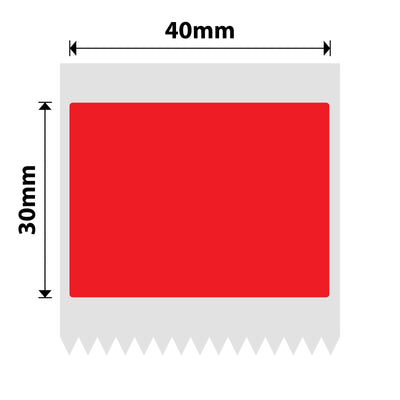 NIIMBOT - B Range - 40x30mm - Red - 230 Labels