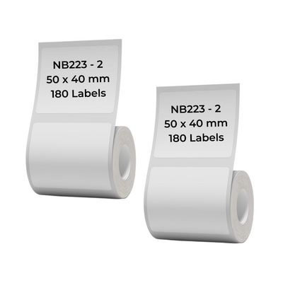 NIIMBOT - B Range - 50x40mm - White - 180 Labels