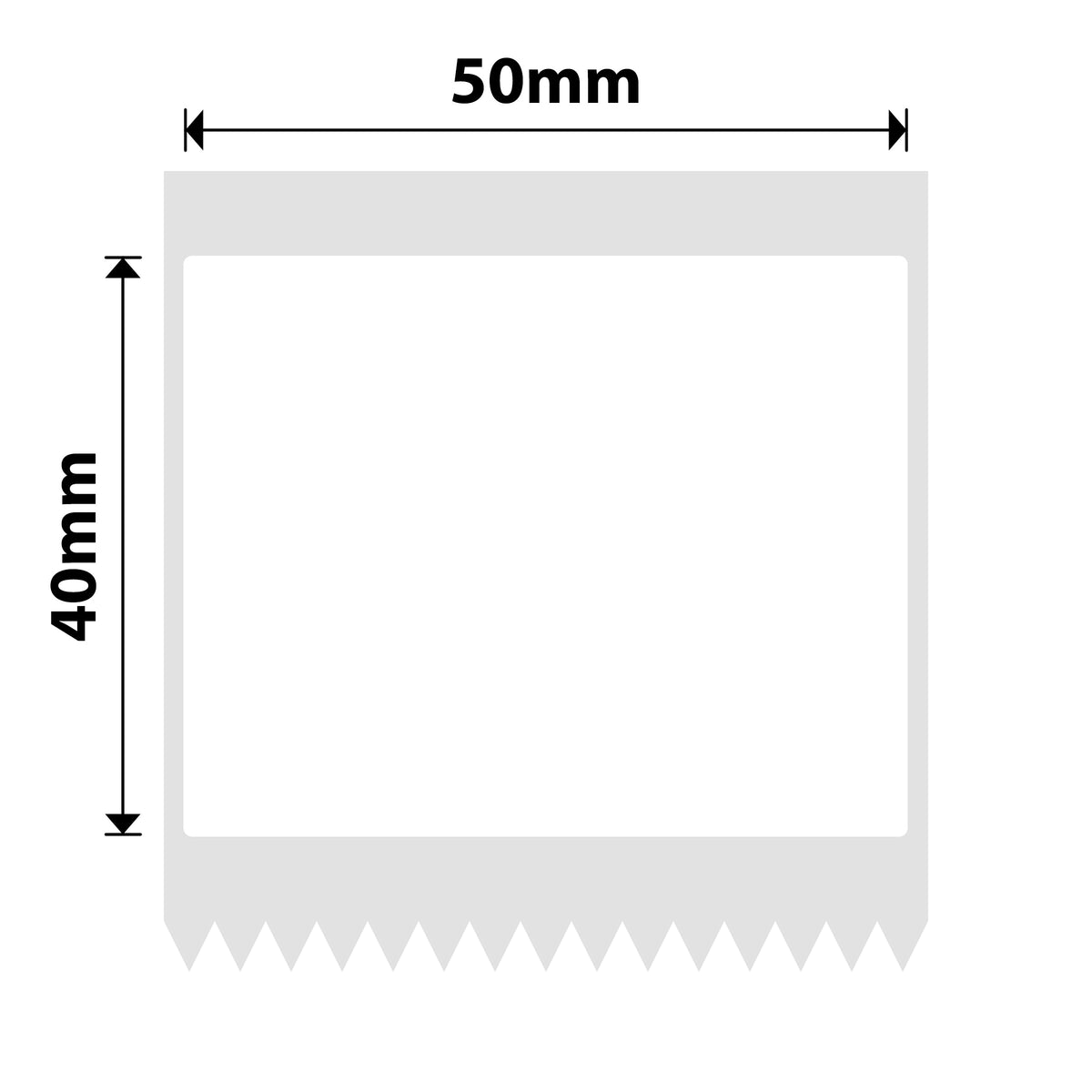 NIIMBOT - B Range - 50x40mm - White - 180 Labels
