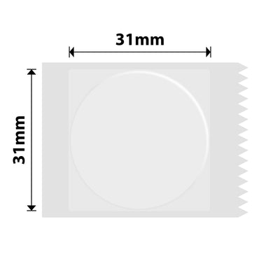 NIIMBOT - B Range - 31x31mm - Transparent Round - 210 Labels