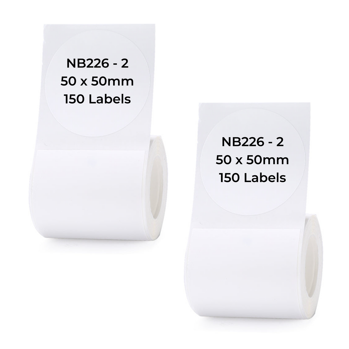 NIIMBOT - B Range - 50x50mm - White Round - 150 Labels