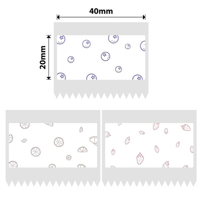 NIIMBOT - B Range - 40x20mm - Fruit Pattern - 320 Labels