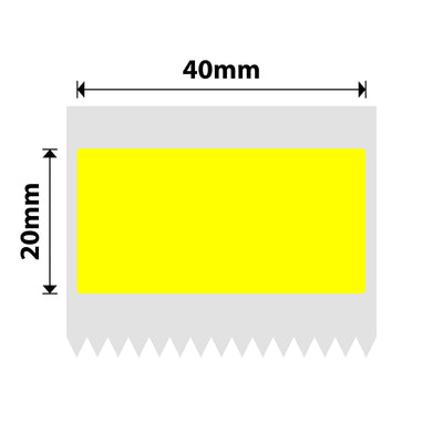 NIIMBOT - B Range - 40x20mm - Yellow - 320 Labels