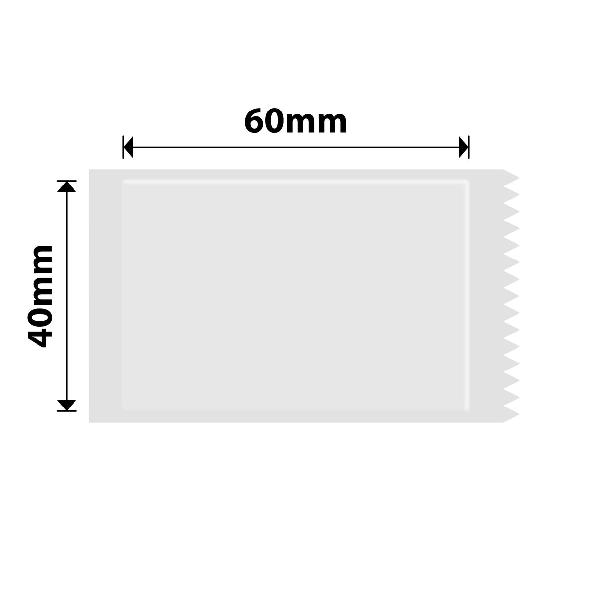 NIIMBOT - B Range - 40x60mm - Transparent - 125 Labels