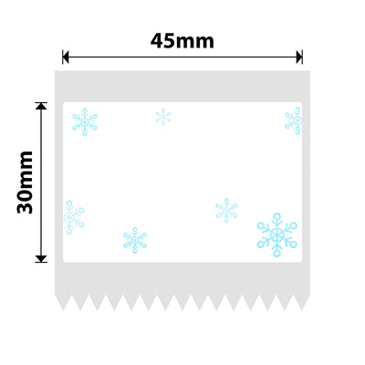 NIIMBOT - B Range - 45x30mm - Blue Snow - 230 Labels