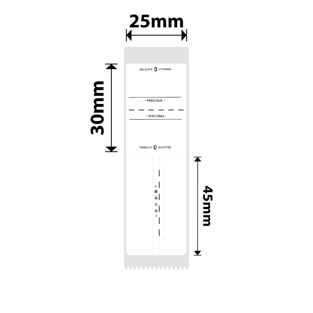 NIIMBOT - D101 Only - 25x75mm - Eternal Jewellery Tag - 90 Labels