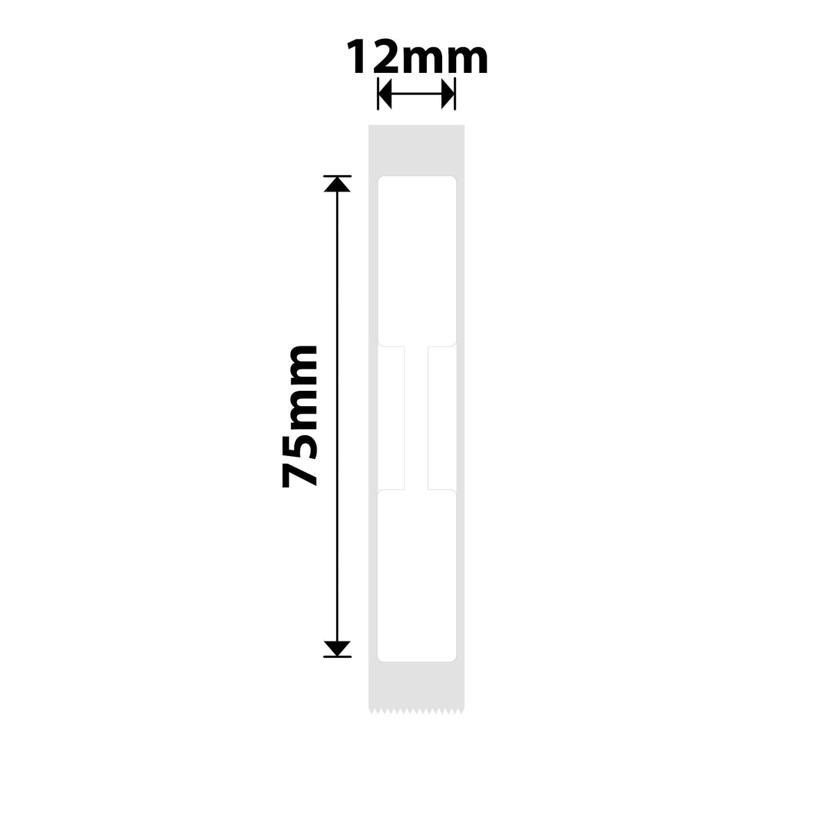 NIIMBOT - D Range - 12x75mm - White Jewellery - 90 Labels