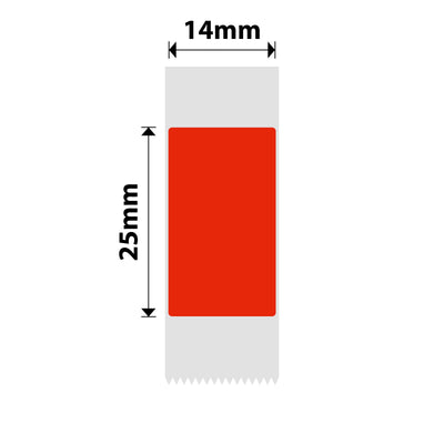 NIIMBOT - D Range - 14x25mm - Red - 225 Labels