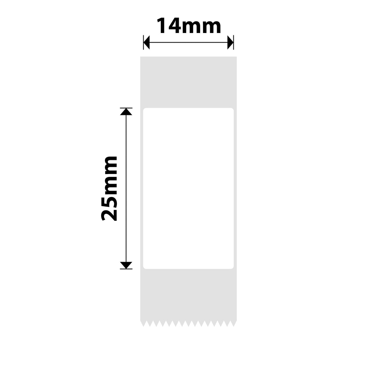 NIIMBOT - D Range - 14x25mm - White - 225 Labels