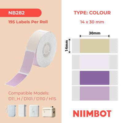 NIIMBOT - D Range - 14x30mm - Dream Park Mixed Colours - 195 Labels