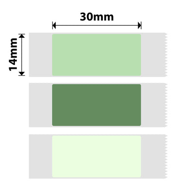 NIIMBOT - D Range - 14x30mm - Green Mixed Colours - 195 Labels