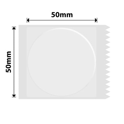 NIIMBOT - B Range - 50x50mm - Transparent Round - 150 Labels