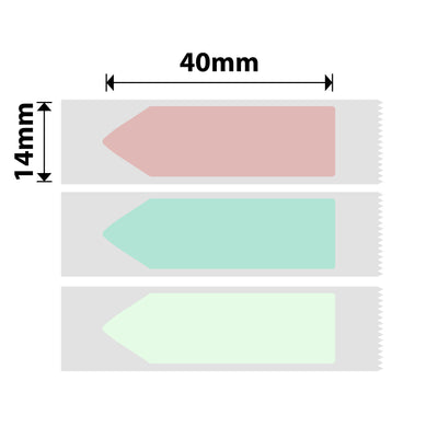 NIIMBOT - D Range - 14x40mm - Stationary Arrow Shape Colour - 160 Labels