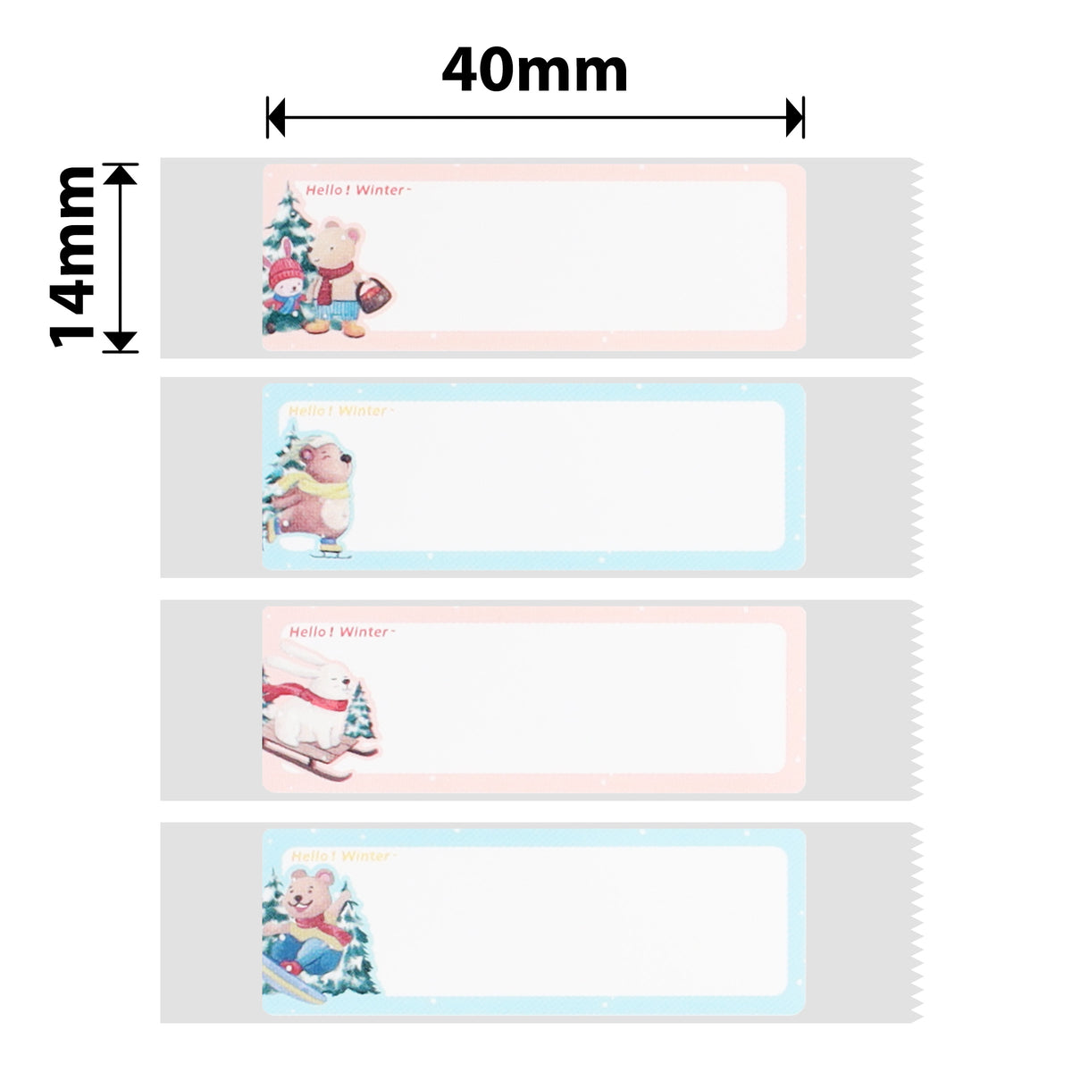 NIIMBOT - D Range - 14x40mm - Hello Winter - 160 Labels