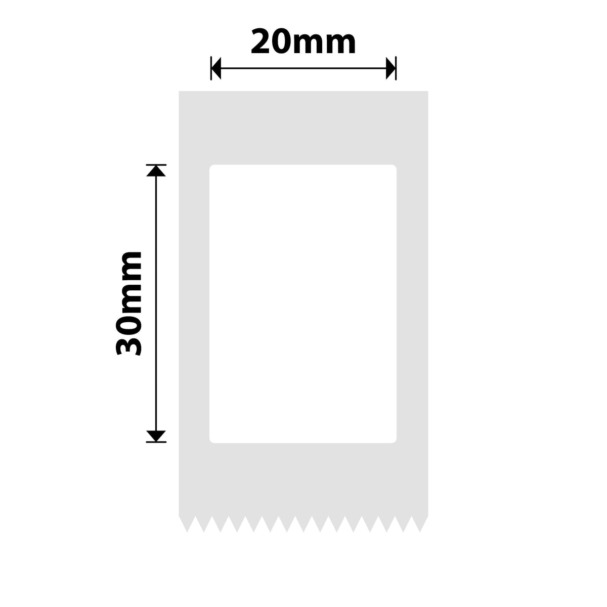 NIIMBOT - D101 Only - 20x30mm - White - 210 Labels