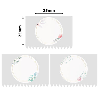 NIIMBOT - D101 Only - 25x25mm - Flower Park Round - 230 Labels