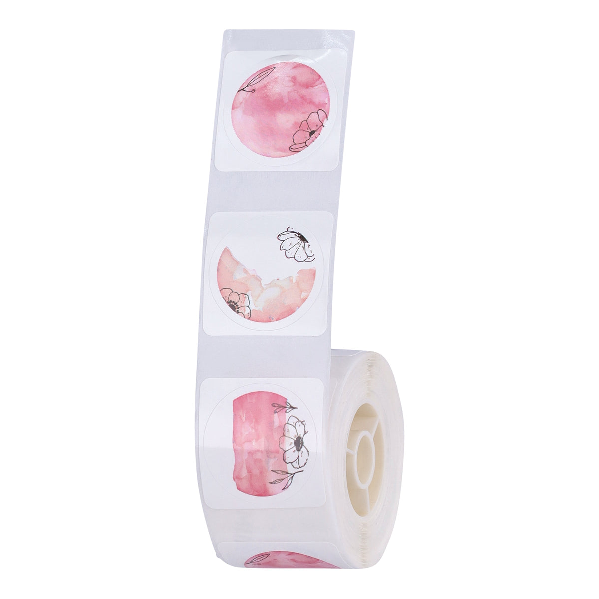 NIIMBOT - D101 Only - 25x25mm - Flower Pink Round - 225 Labels