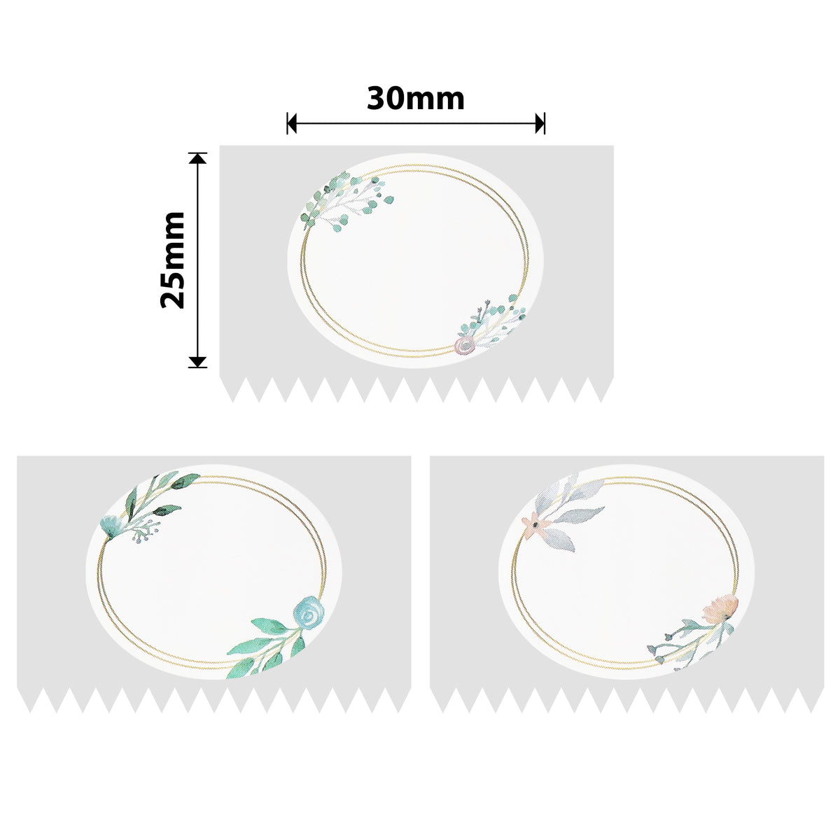 NIIMBOT - D101 Only - 25x30mm - Park Oval - 200 Labels