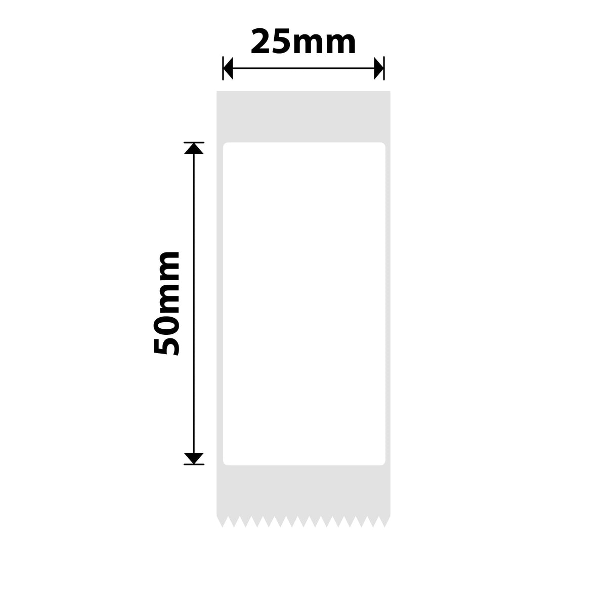 NIIMBOT - D101 Only - 25x50mm - White - 130 Labels