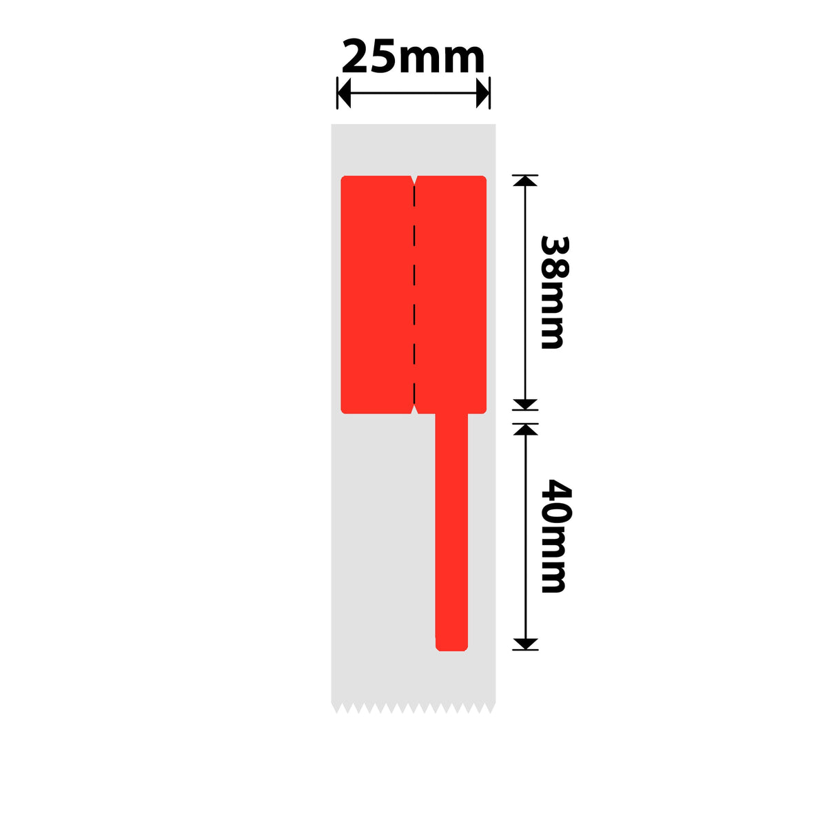 NIIMBOT - D101 Only - 25x78mm - Red Cable - 85 Labels