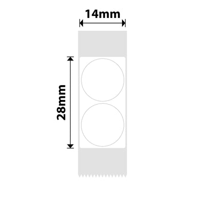 NIIMBOT - N1 - 14x28mm - White Round - 200 Labels