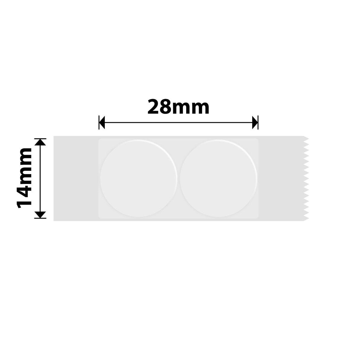 NIIMBOT - N1 - 14x28mm - Transparent Round - 200 Labels