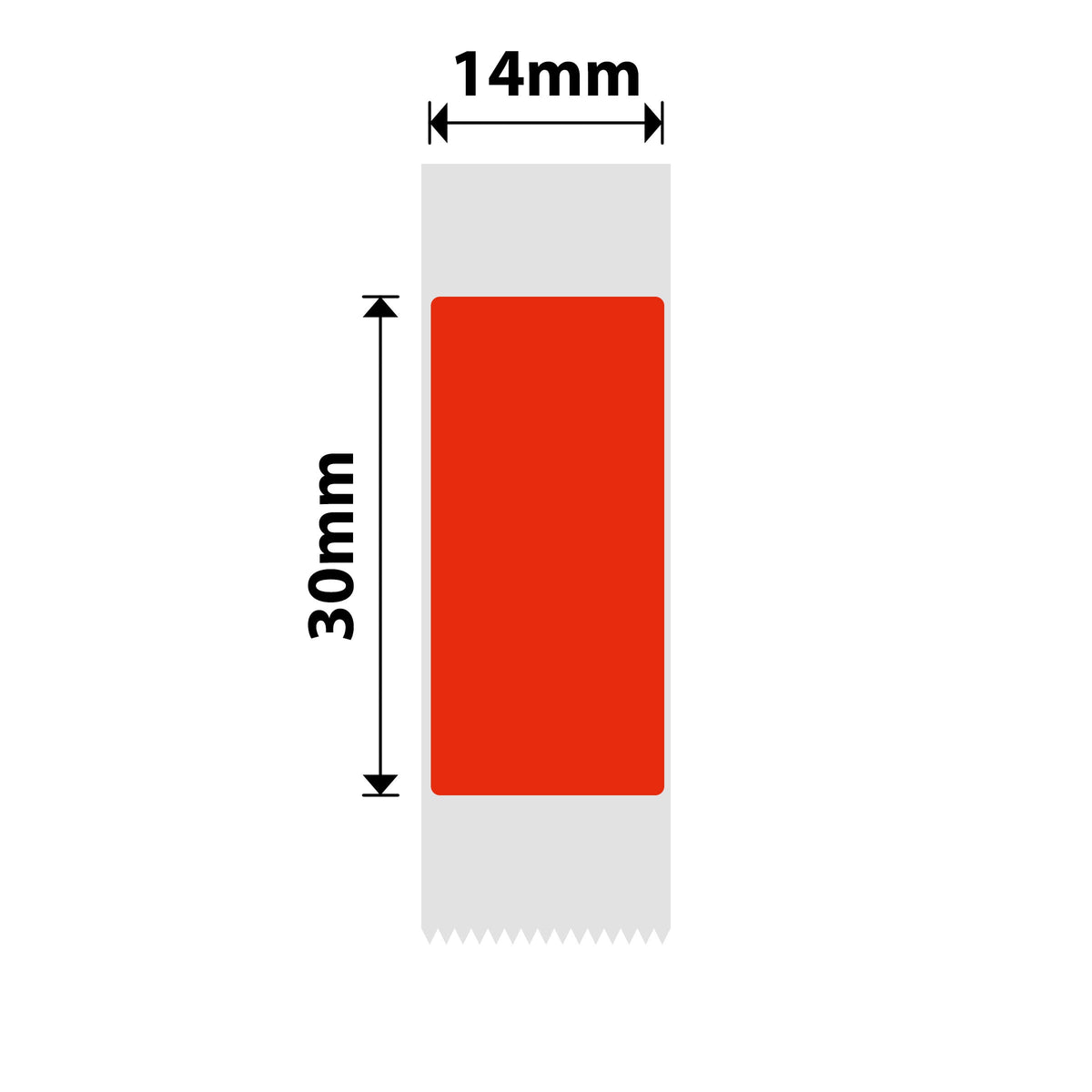 NIIMBOT - N1 - 14x30mm - Red - 190 Labels