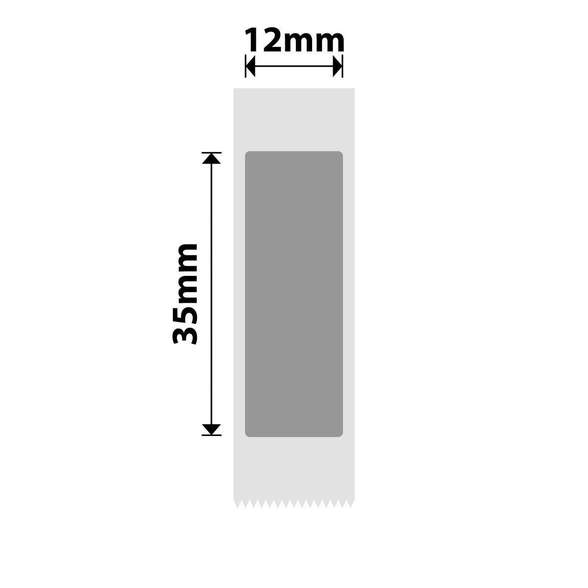 NIIMBOT - N1 - 12x35mm - Silver - 170 Labels