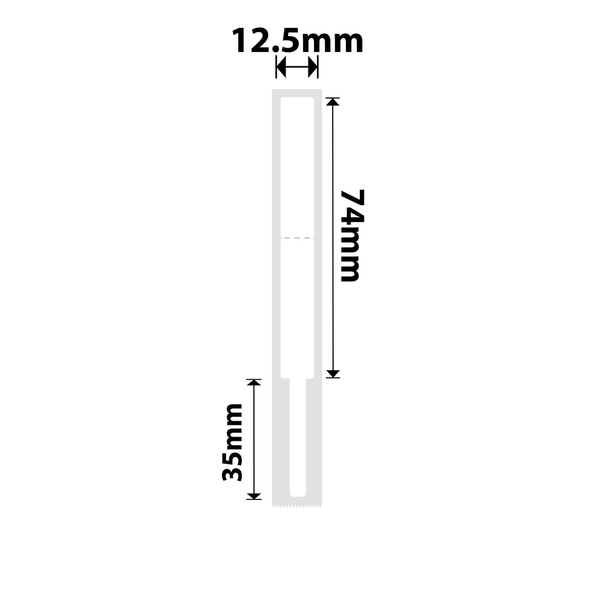 NIIMBOT - N1 - 12.5x109mm - White Cable - 60 Labels