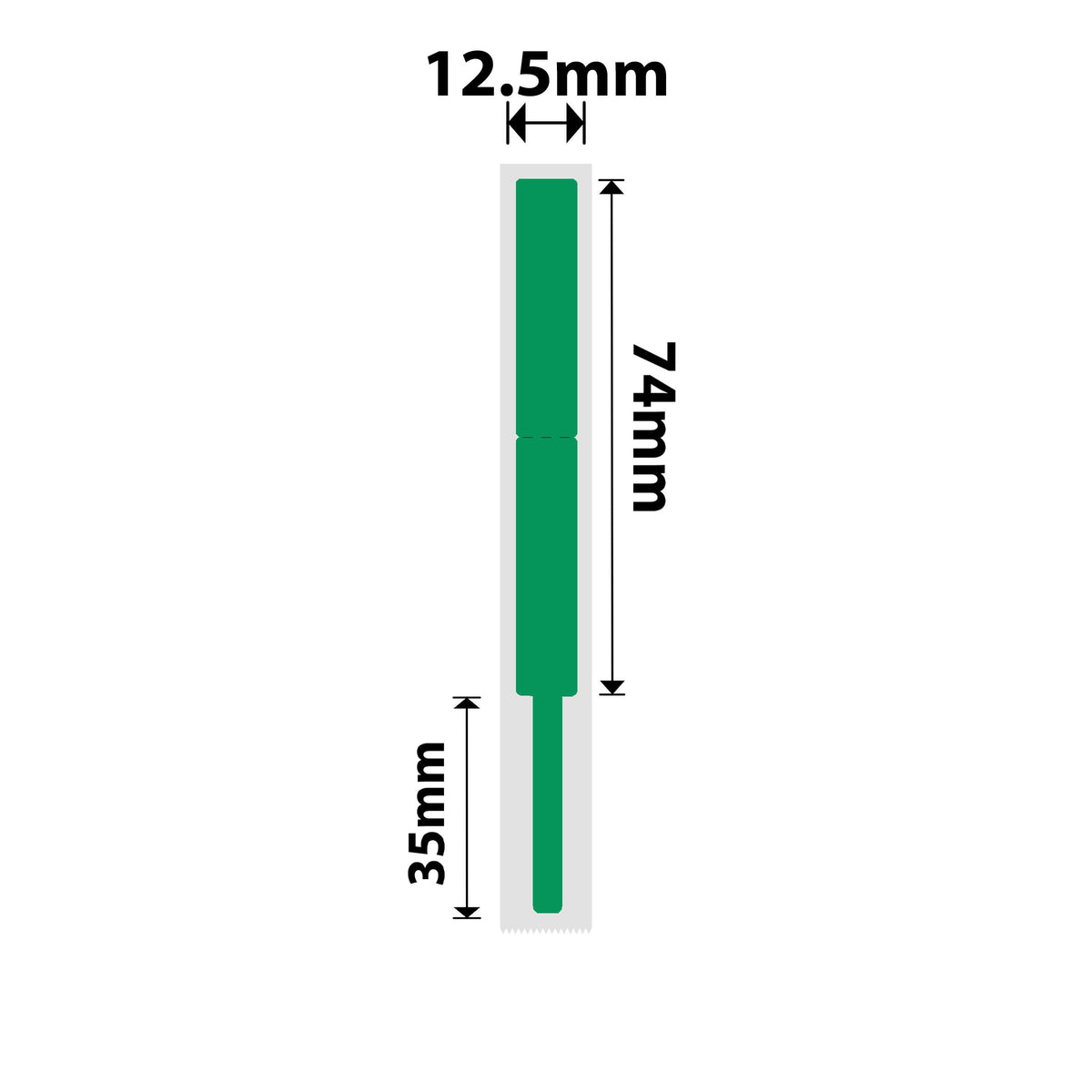 NIIMBOT - N1 - 12.5x109mm - Green Cable - 60 Labels