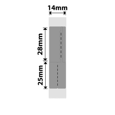 NIIMBOT - N1 - 14x53mm - Silver Jewellery - 130 Labels