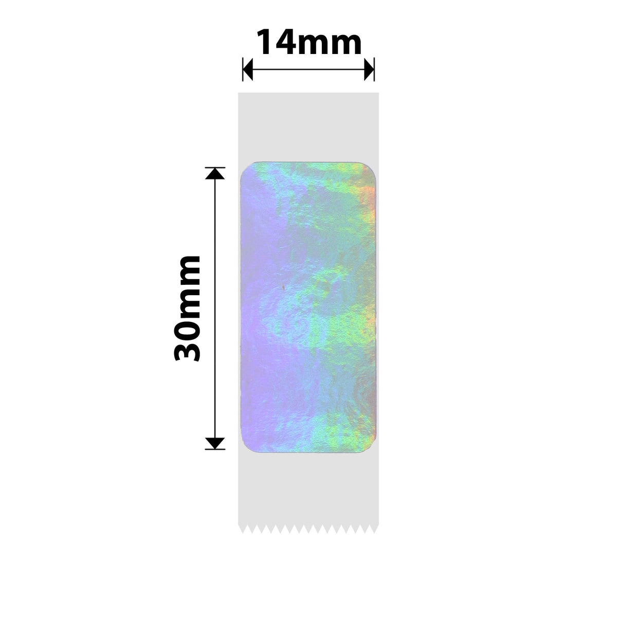 NIIMBOT - N1 - 14x30mm - Silver Hologram - 190 Labels